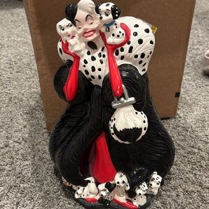Disney Black and Red Dalmatian Ceramic Figurine